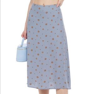 Blue floral Reformation Skirt